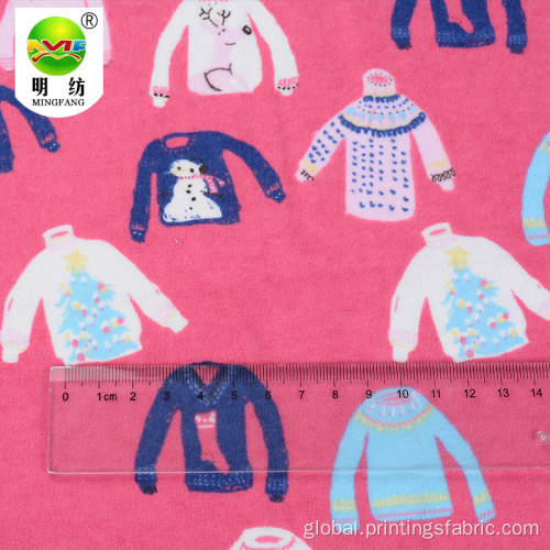 Organic Cotton Fabric Wholesale colorful organic cotton printed flannel fabric for children Factory